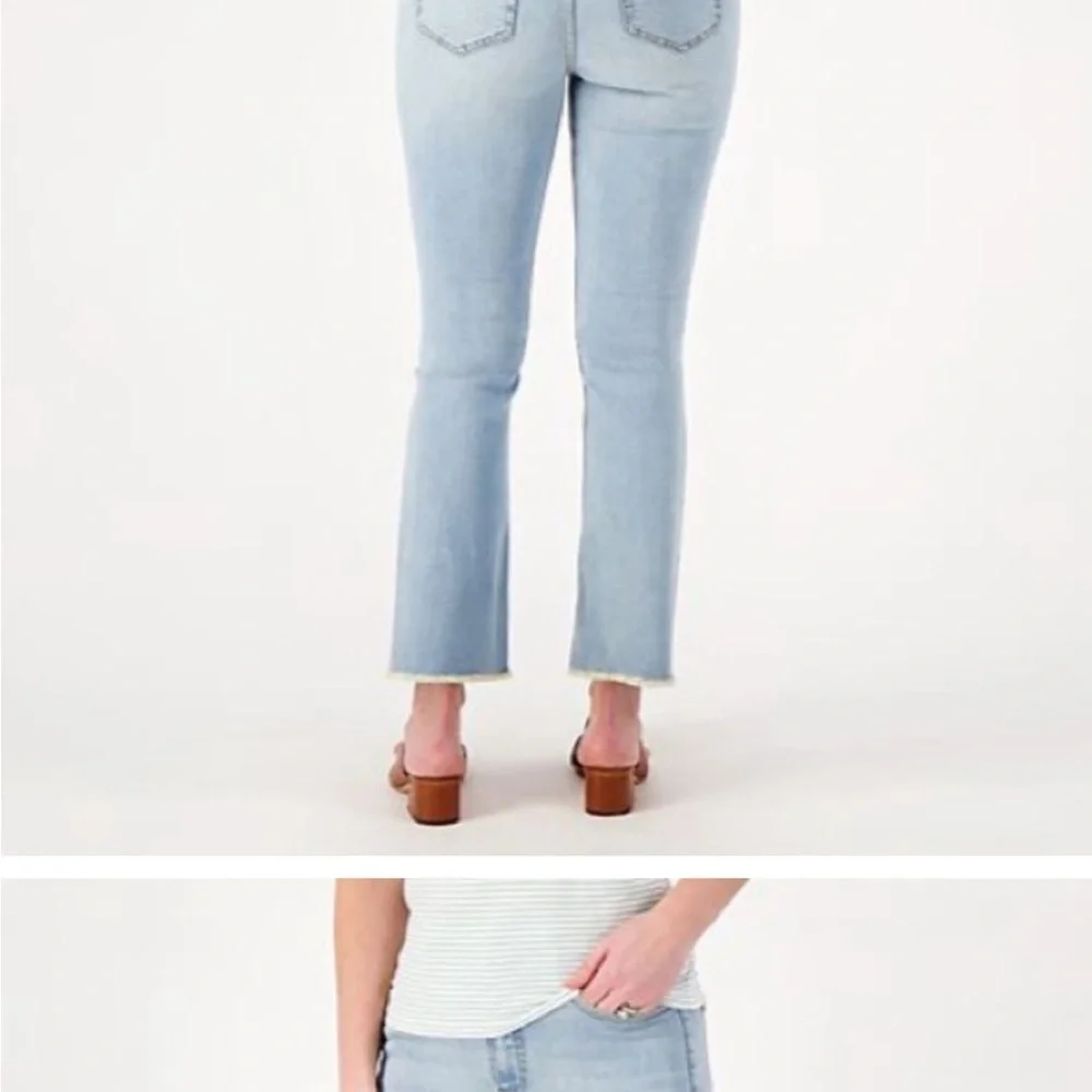 Candace Cameron Bure Blue Jeans with Multicolor Pocket - Picture 2 of 5